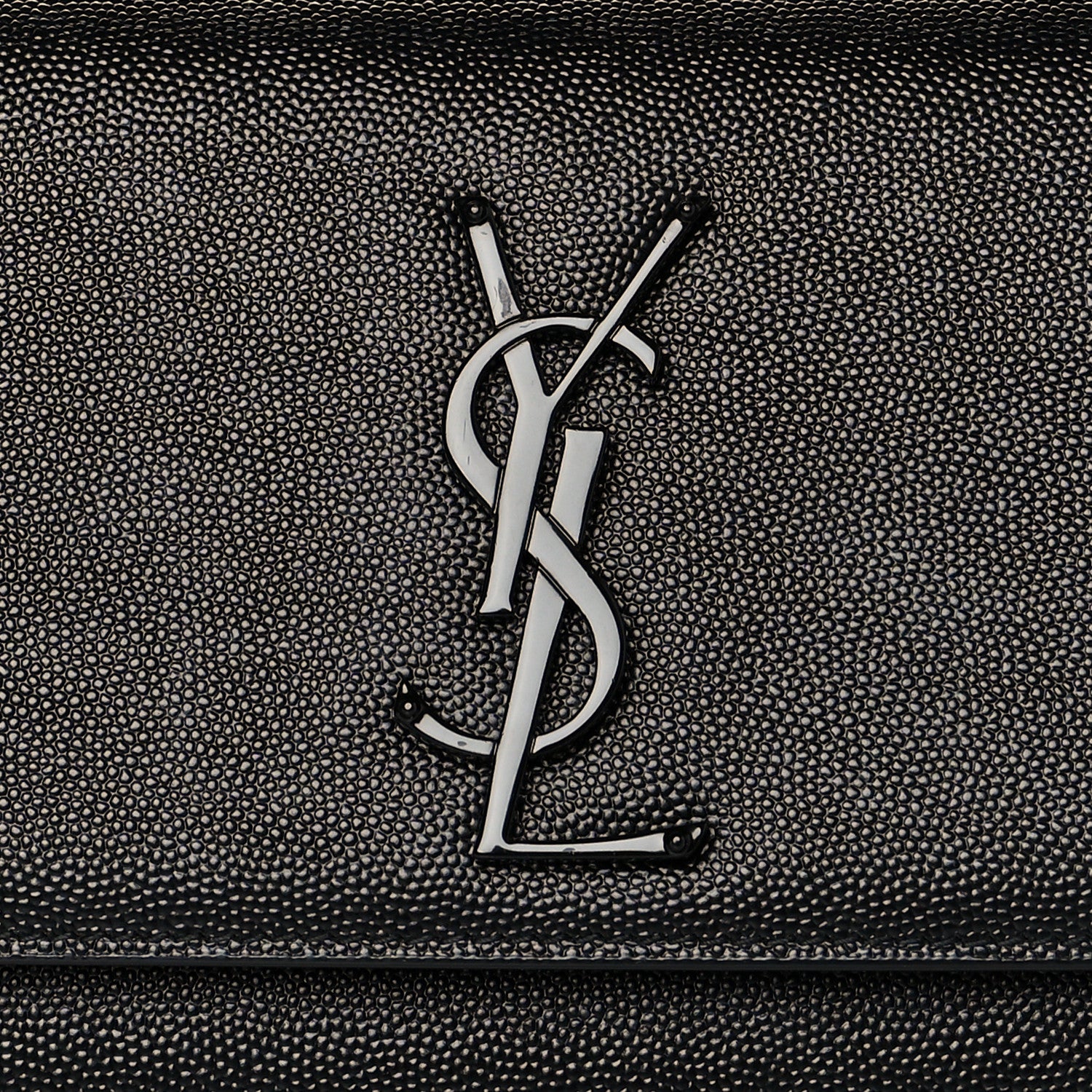Saint Laurent Grain De Poudre Small Monogram Kate Satchel Black 7 of 9