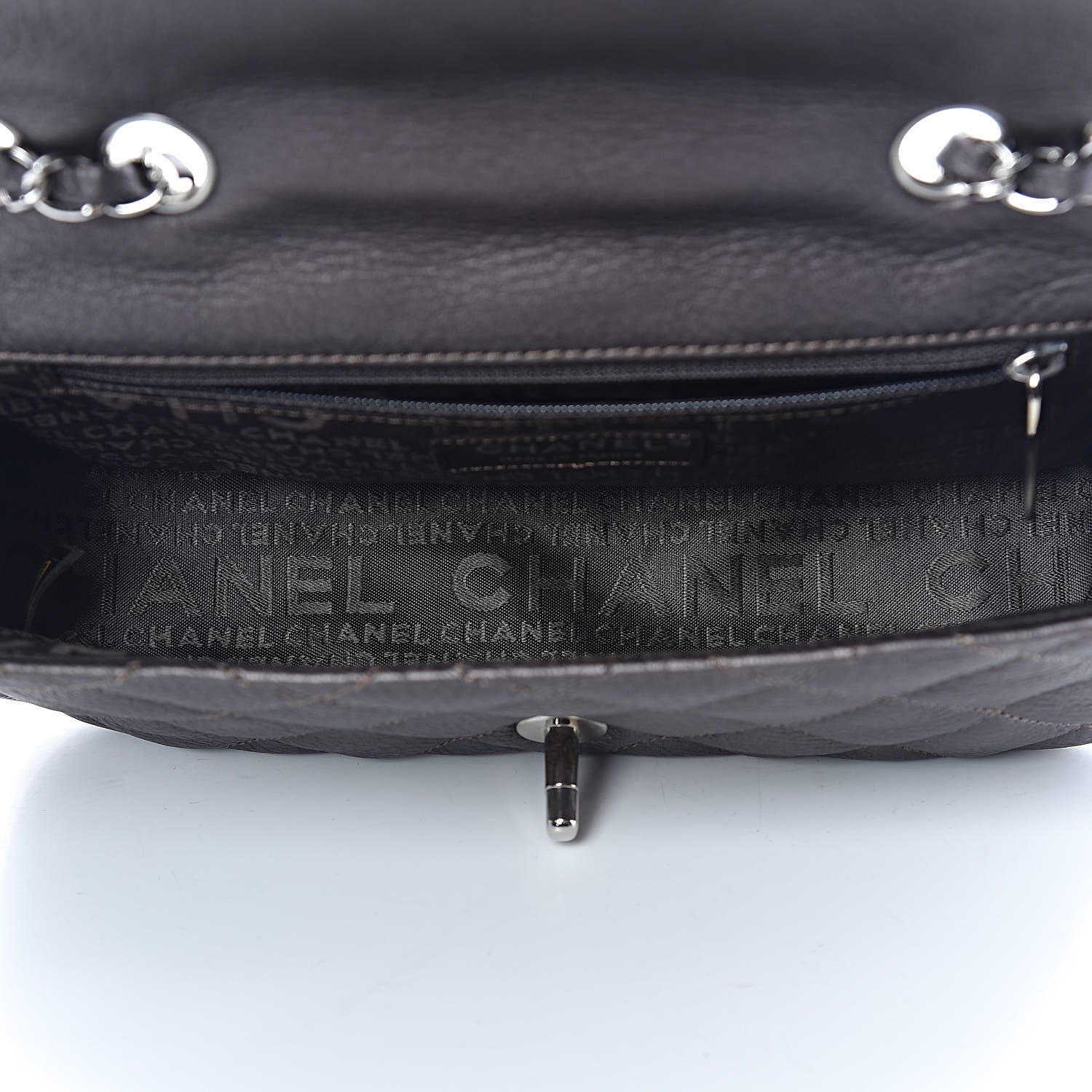 Chanel Deerskin Quilted East West Flap Brown 5 of 11