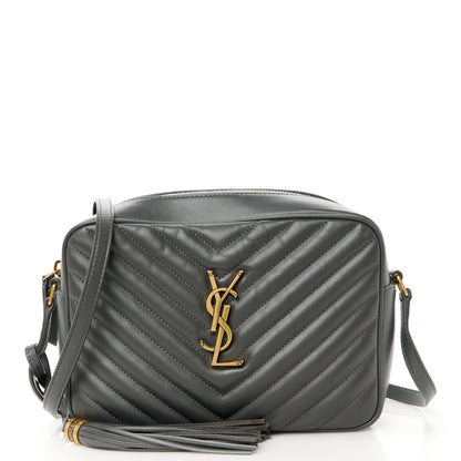 Saint Laurent Calfskin Matelasse Monogram Lou Camera Bag Dark Smog 1 of 10
