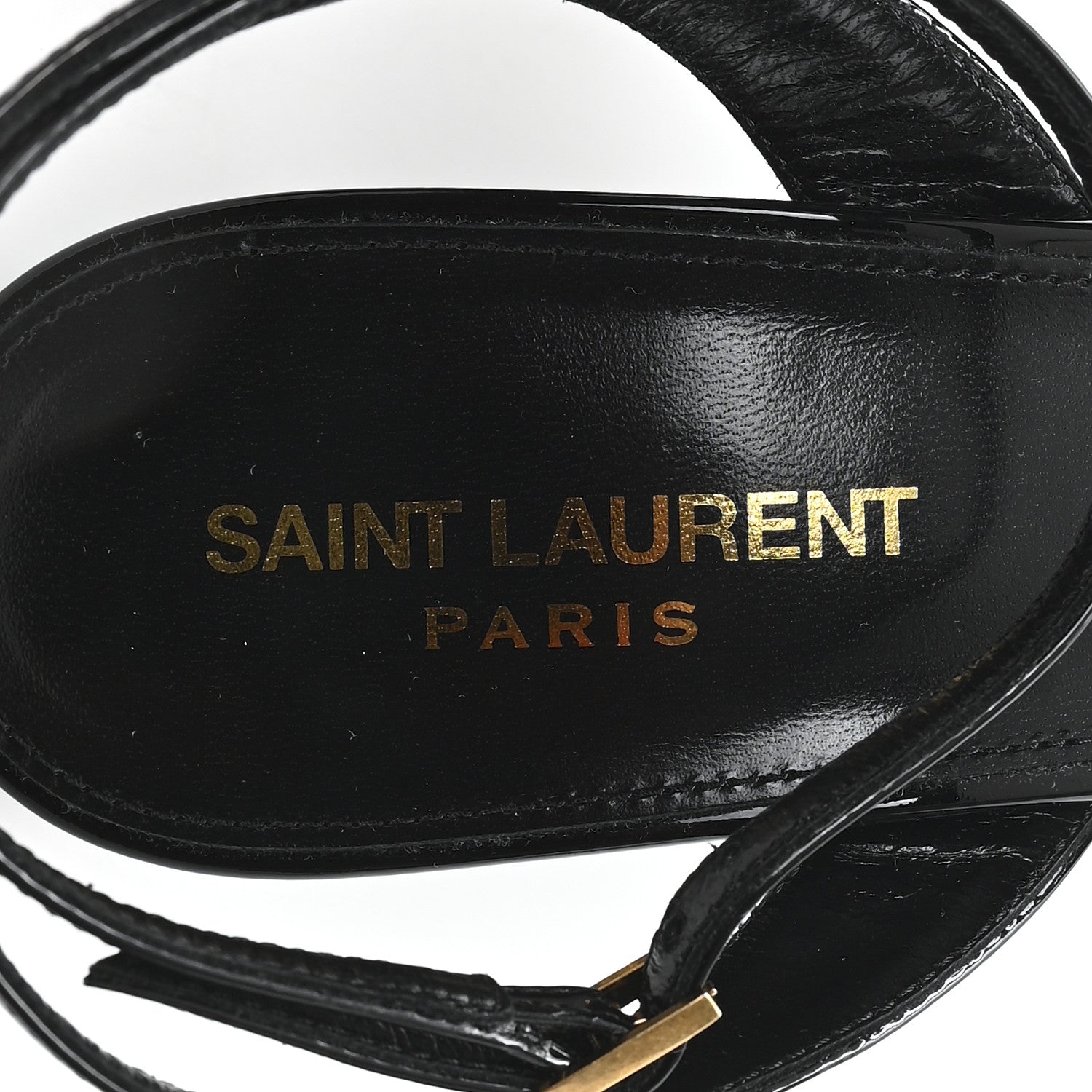 Saint Laurent Patent Sexy 95 Tanouk Platform Sandals 39.5 Black 8 of 10