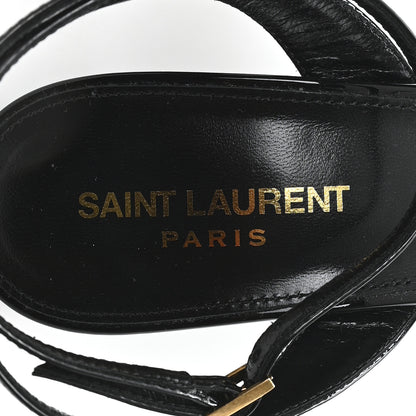 Saint Laurent Patent Sexy 95 Tanouk Platform Sandals 39.5 Black 8 of 10
