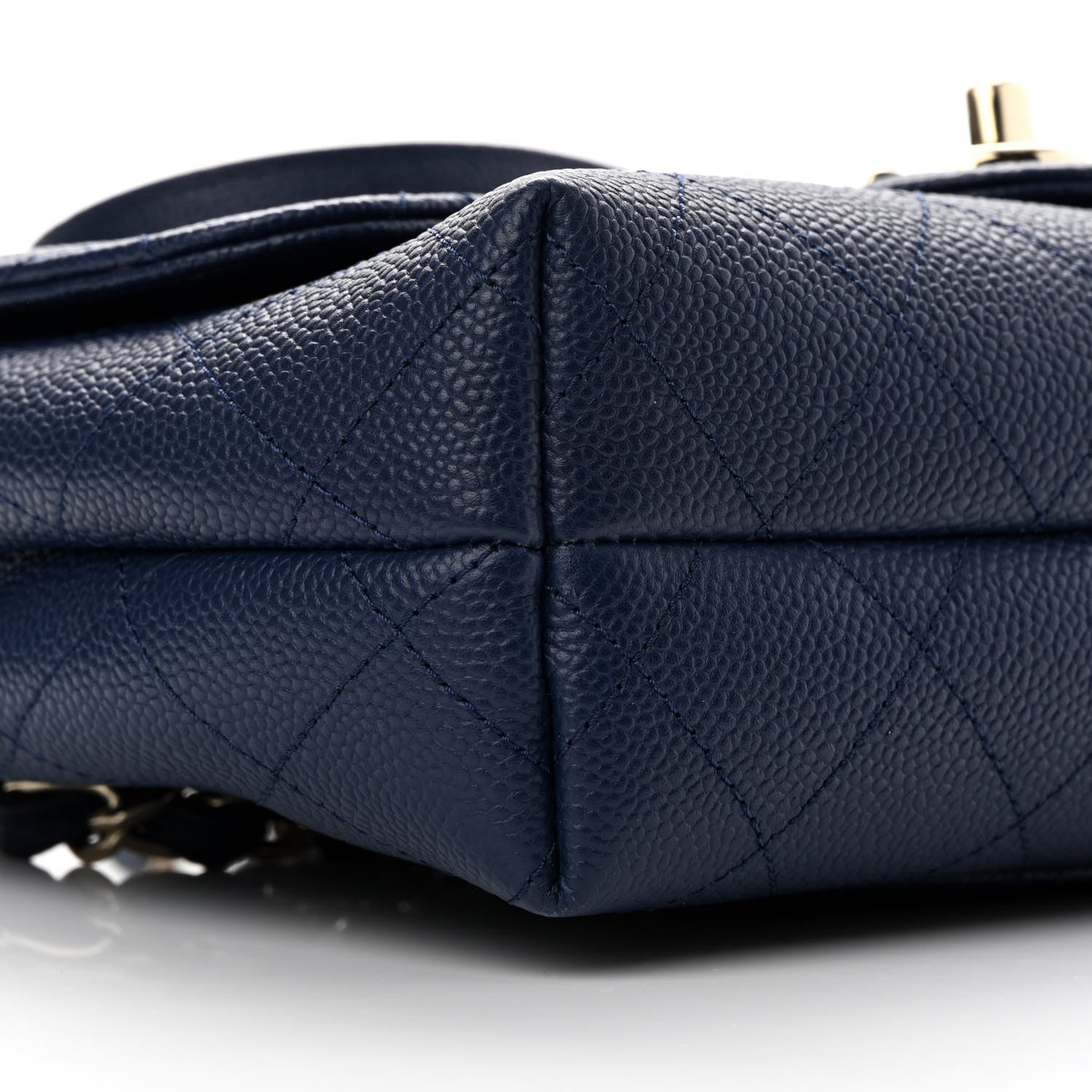 Chanel Caviar Quilted Small City Walk Flap Navy Blue 9 of 11