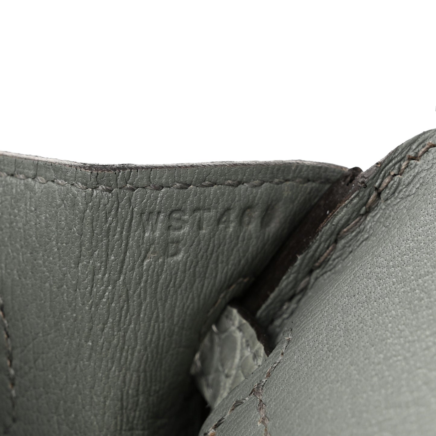 Matte Alligator Birkin 25 Gris Ciment