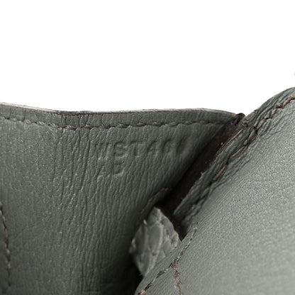 Hermes Matte Alligator Birkin 25 Gris Ciment 7 of 11