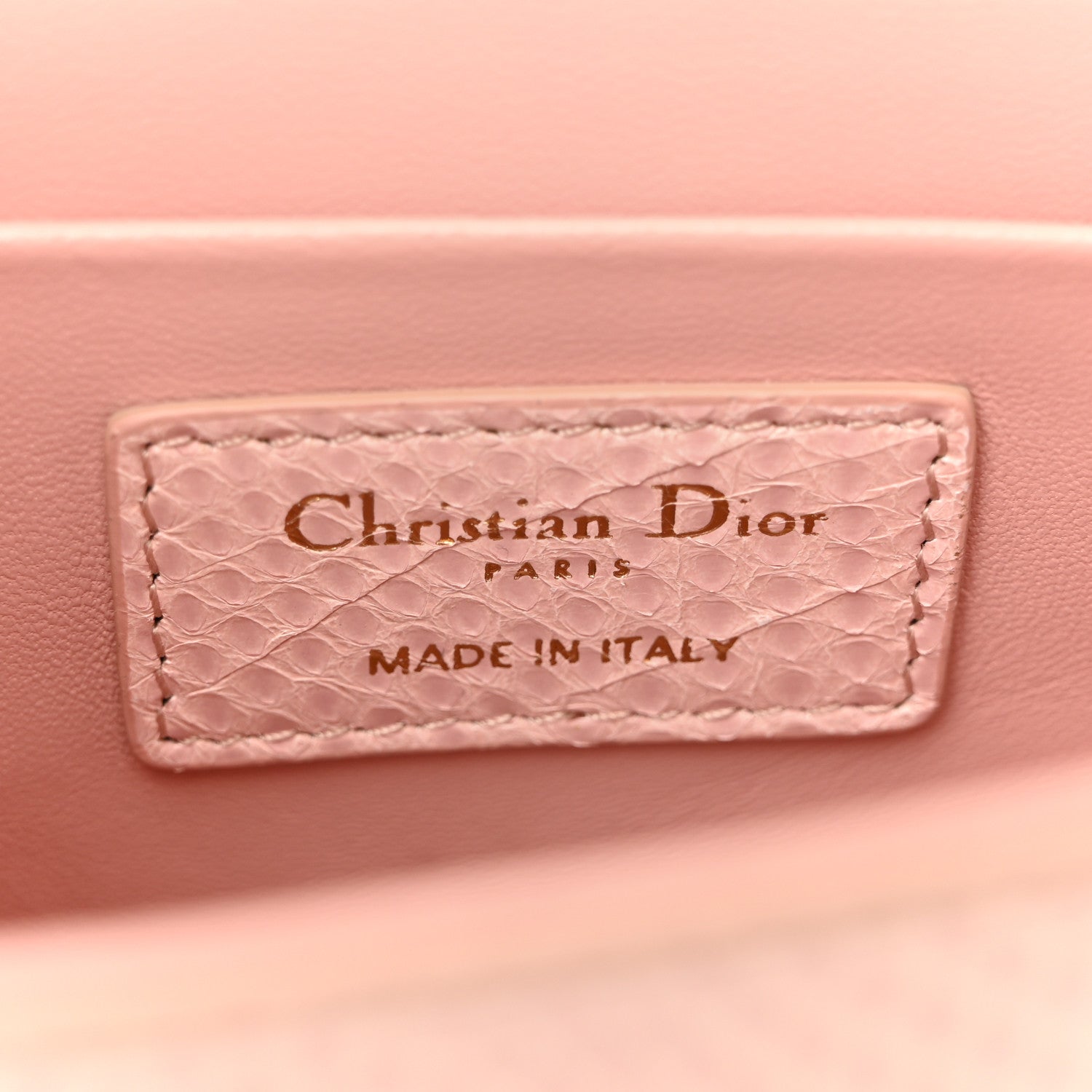 Christian Dior Snakeskin 30 Montaigne Box Bag Rose Clair 6 of 12