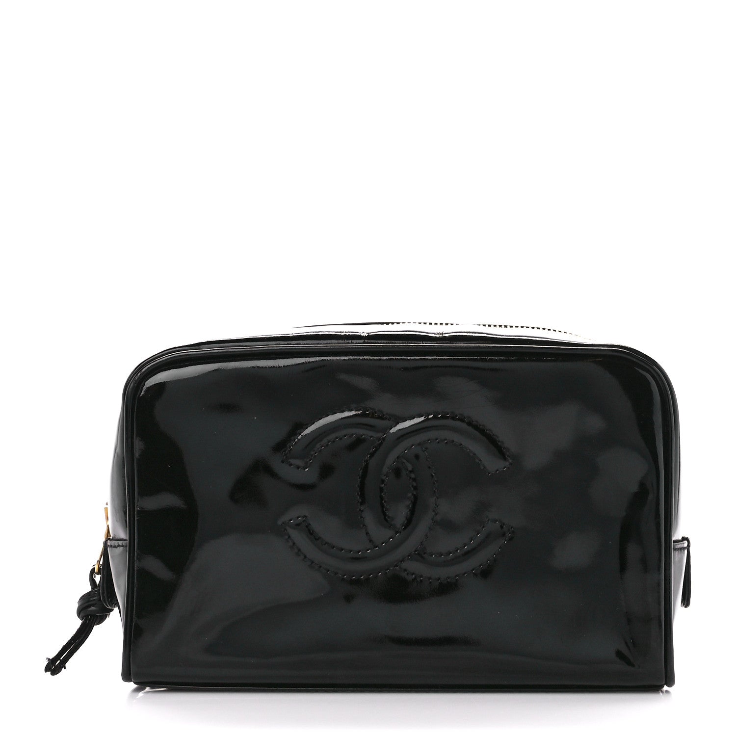 Chanel Patent Timeless CC Cosmetic Pouch Black 1 of 11