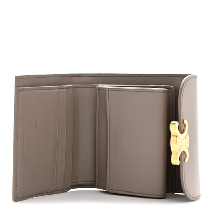 Celine Shiny Calfskin Small Triomphe Wallet Pebble 5 of 11