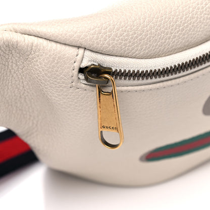 Gucci Grained Calfskin Logo Belt Bag White 12 of 12