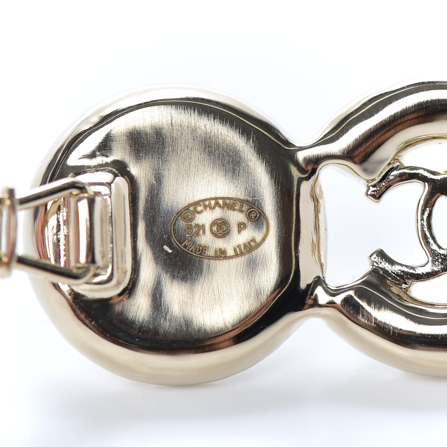 Chanel Pearl Coco Hair Clip Barrette Gold 3 of 3