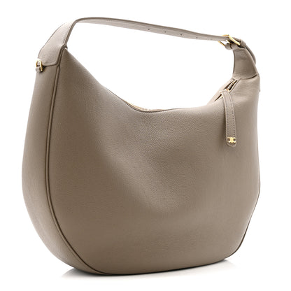 Celine Supple Grained Calfskin Large Lulu Shoulder Bag Souris 3 of 11