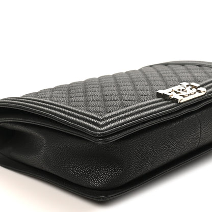 Chanel Caviar Quilted Large Boy Flap Black 9 of 10