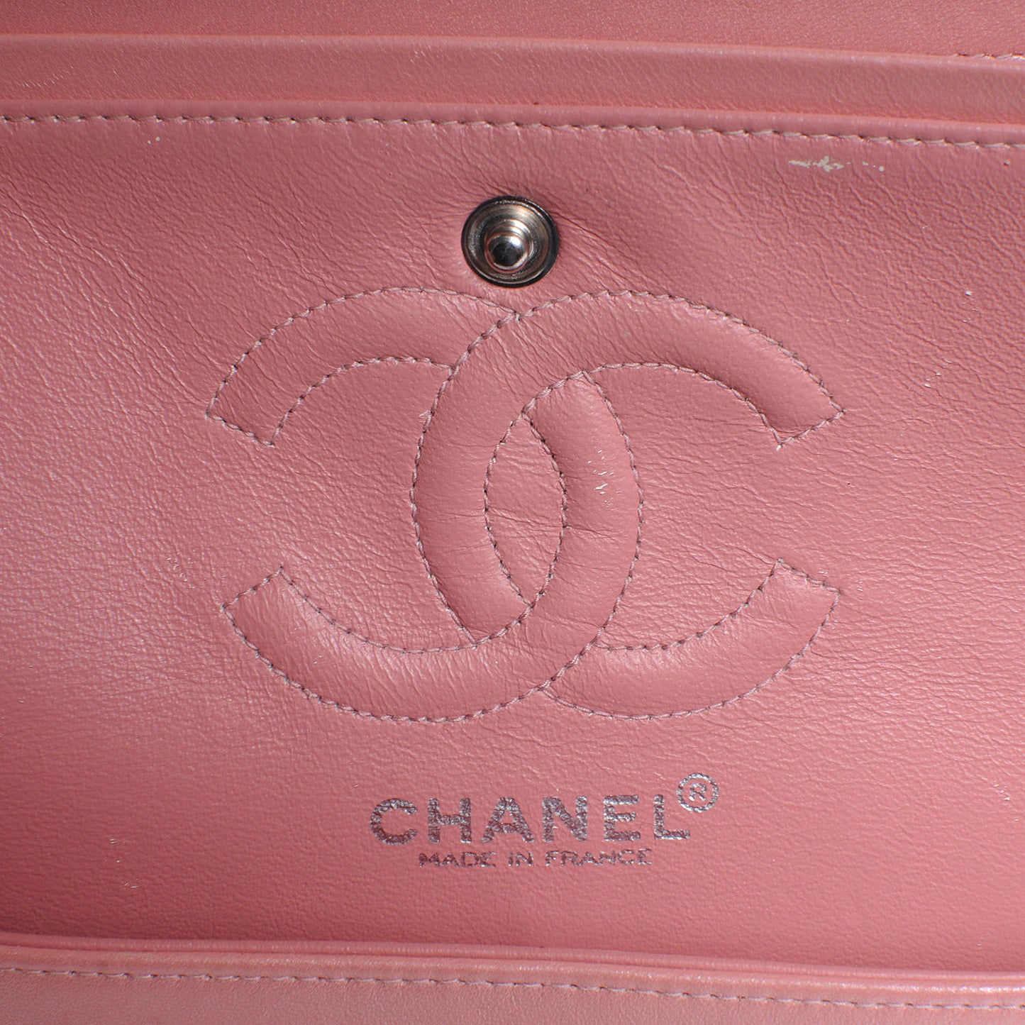Patent Small Double Flap Rose Clair