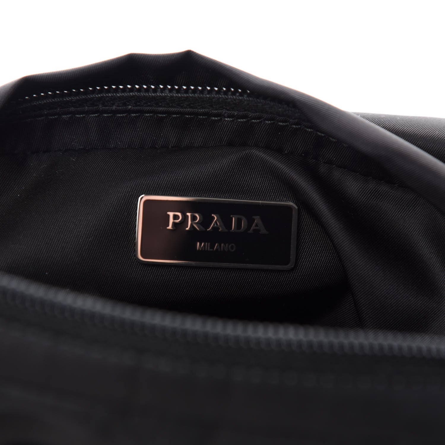 Prada Tessuto Nylon Crossbody Bag Black 9 of 11