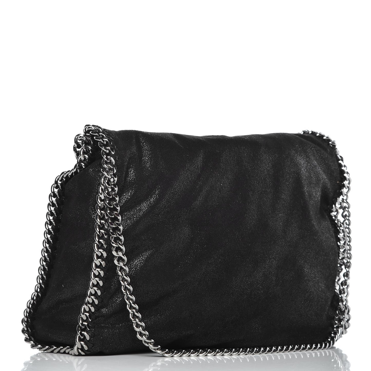 Shaggy Deer Falabella Fold Over Tote Black