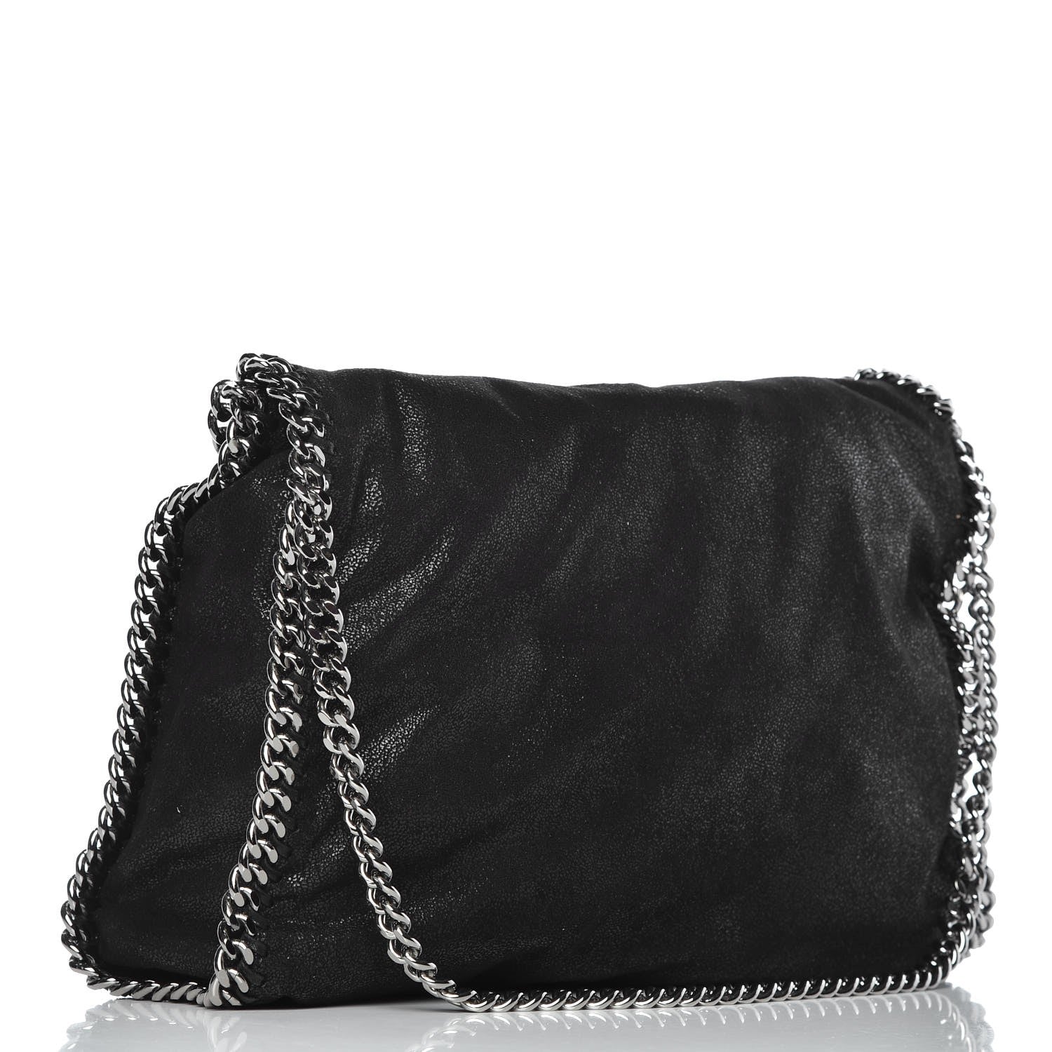 Stella McCartney Shaggy Deer Falabella Fold Over Tote Black 4 of 8