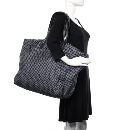 Stella McCartney Nylon Go Flower Print Falabella Tote Blue 2 of 9