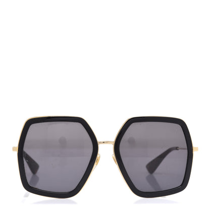 Gucci Acetate Oversize Square Frame GG0106S Sunglasses Black 2 of 7