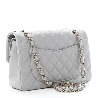 Chanel Caviar Quilted Small Double Flap Grey 3 of 10