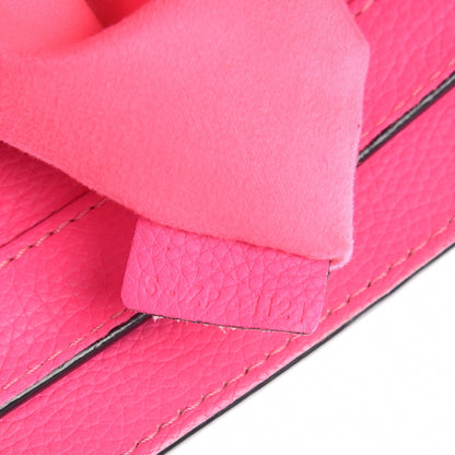 Celine Drummed Calfskin Micro Luggage Fluo Pink 7 of 14