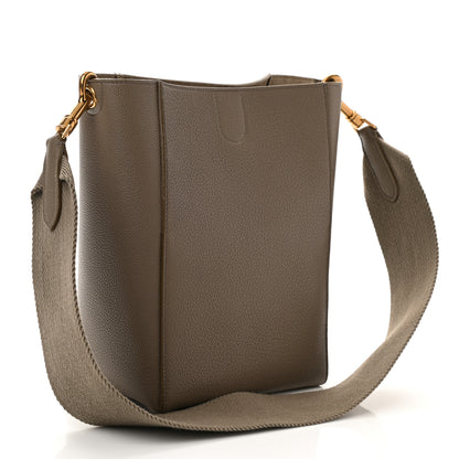 Celine Soft Grained Calfskin Small Sangle Bucket Bag Taupe 3 of 9