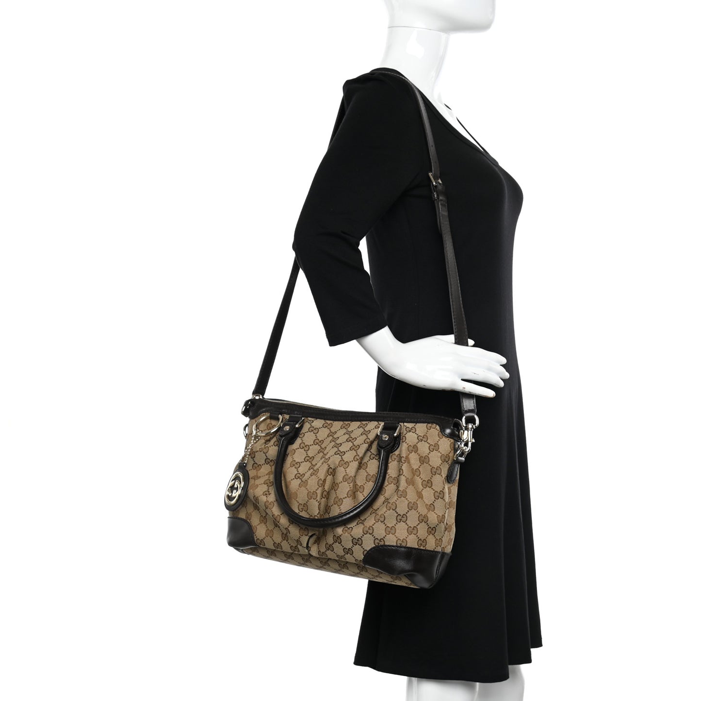 Monogram Medium Sukey Top Handle Dark Brown