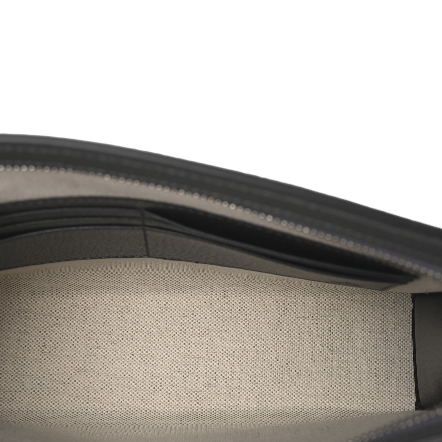 Gucci GG Supreme Monogram Textured Dollar Calfskin Ophidia Wristlet Pouch Grey Black Graphite Grey 5 of 8