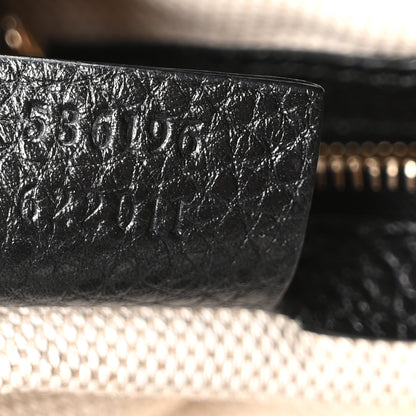 Gucci Pebbled Calfskin Medium Soho Chain Shoulder Bag Black 7 of 10
