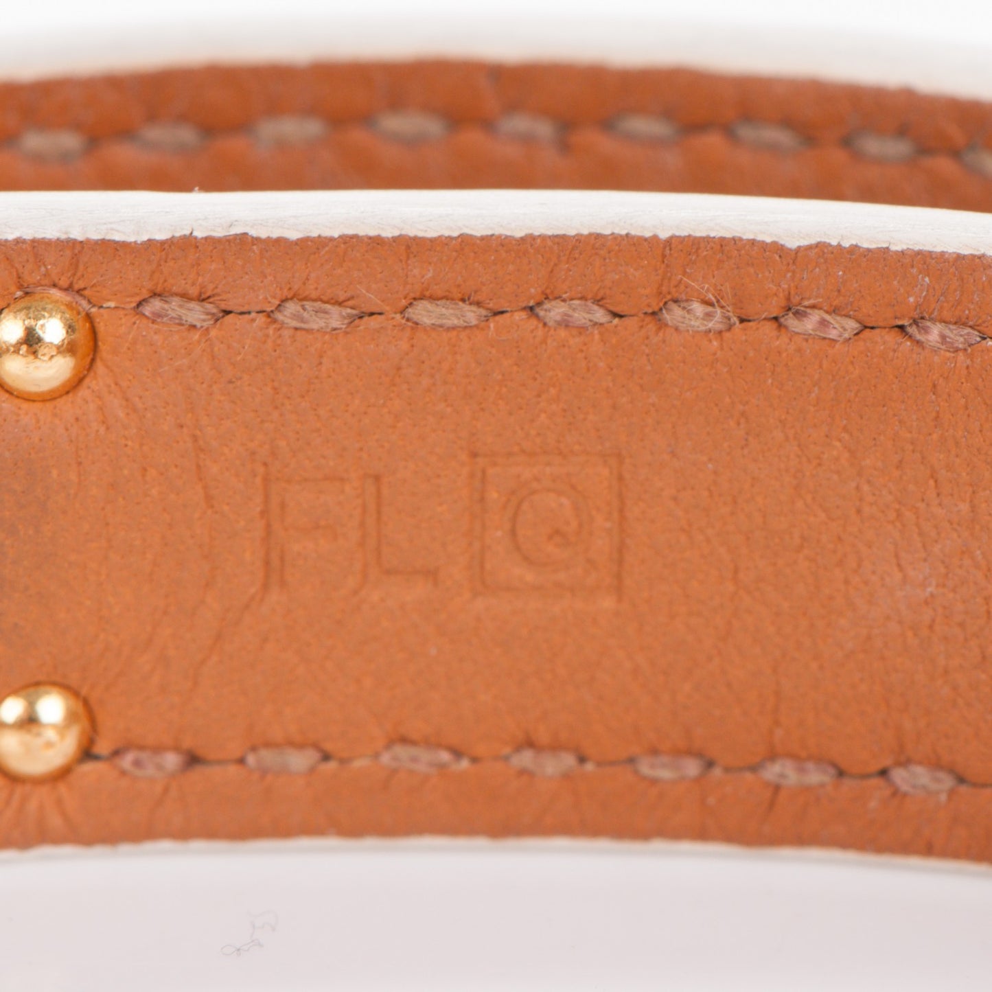 Epsom Kelly Double Tour Bracelet M White