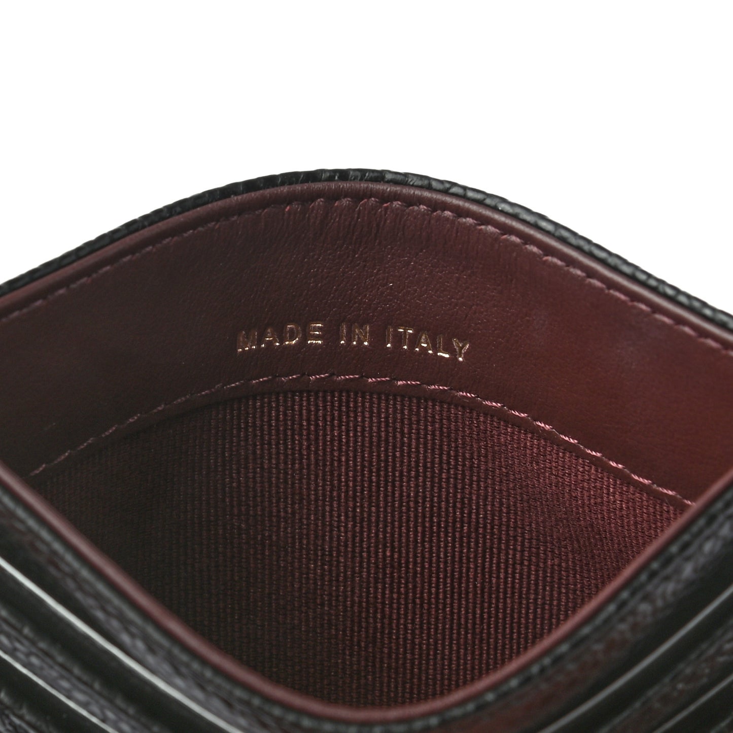 Caviar Quilted Card Holder Black