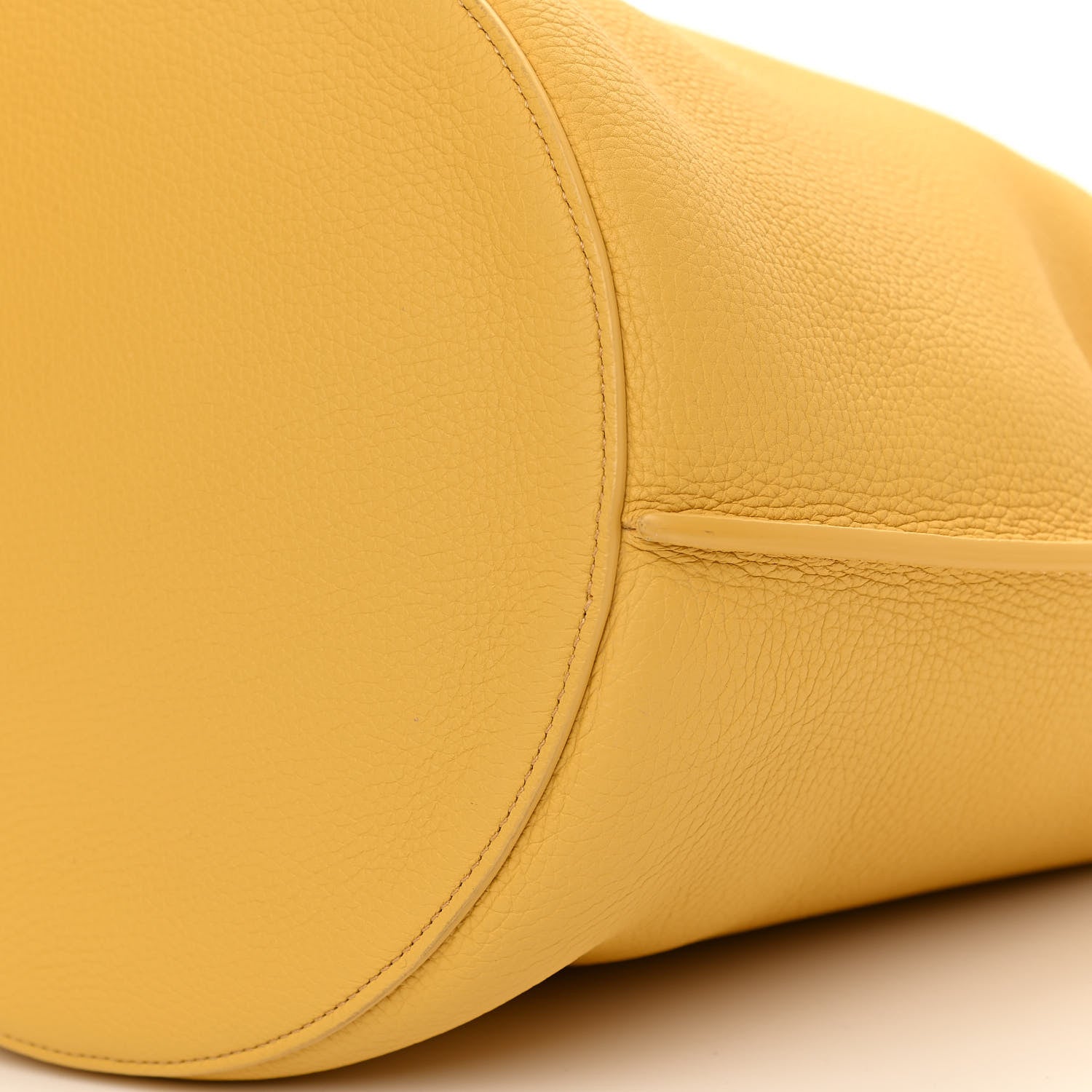Celine Supple Grained Calfskin Big Bag Bucket Yellow 10 of 11