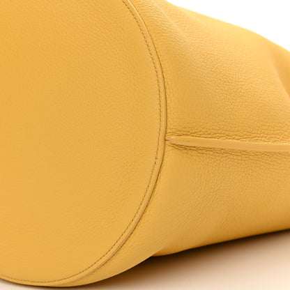 Celine Supple Grained Calfskin Big Bag Bucket Yellow 10 of 11