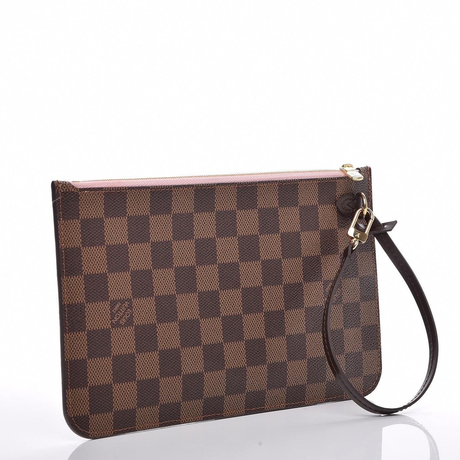 Louis Vuitton Damier Ebene Neverfull MM GM Pochette Rose Ballerine 3 of 7