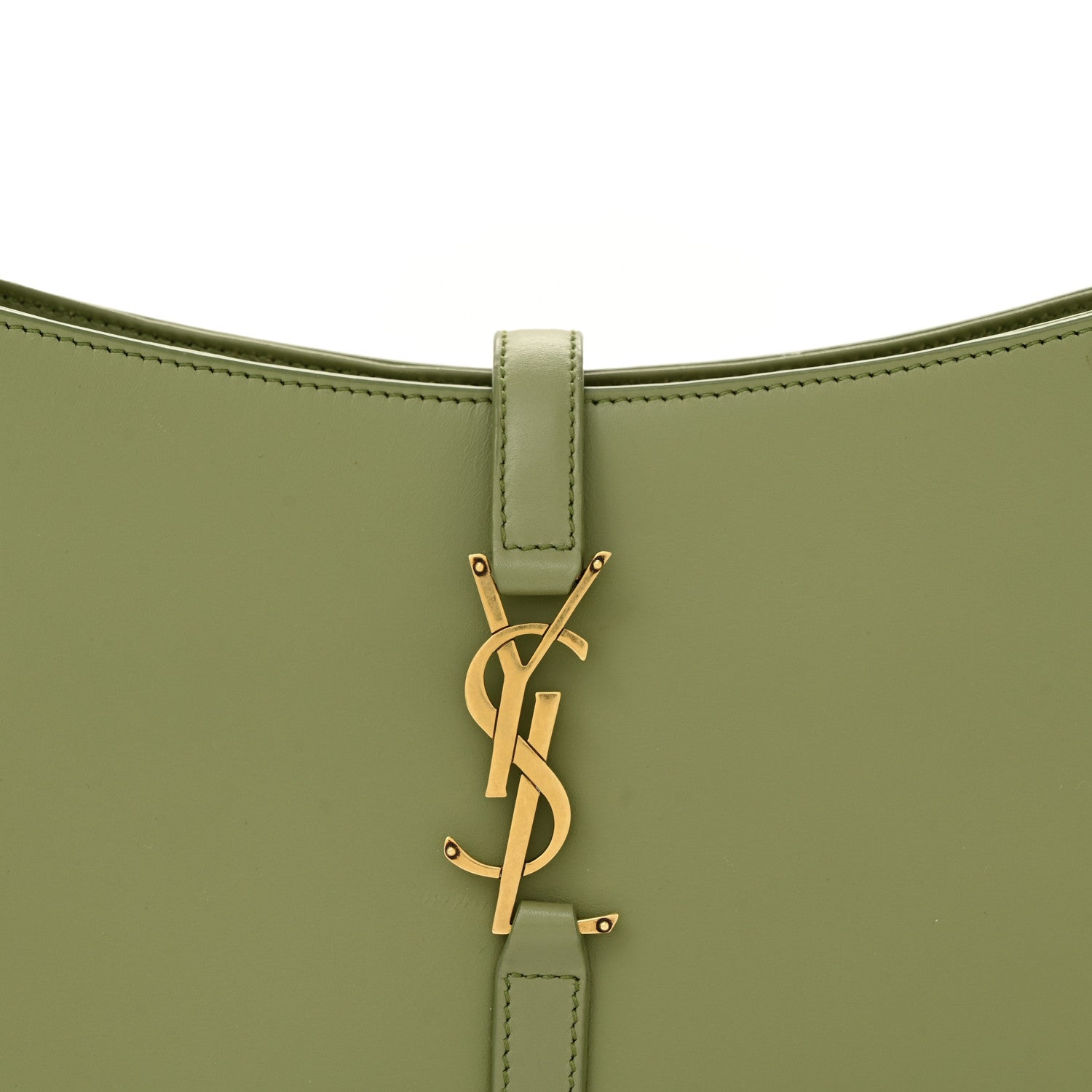 Saint Laurent Smooth Calfskin Le 5 A 7 Hobo Pistache 8 of 13