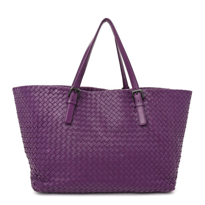 Bottega Veneta Nappa Intrecciato Large Cesta Tote Eggplant 1 of 14