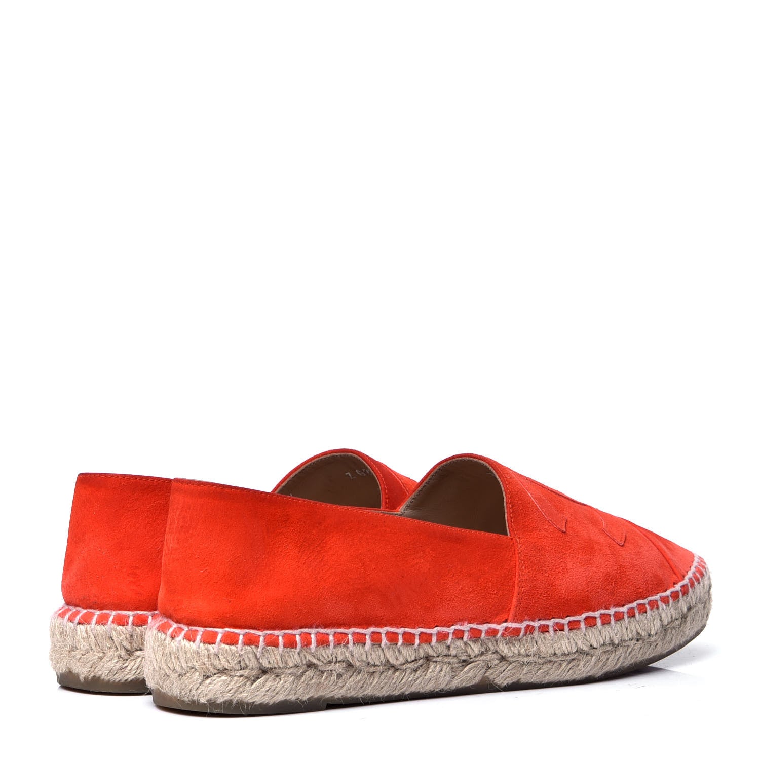 Chanel Suede CC Espadrilles 38 Orange 3 of 6