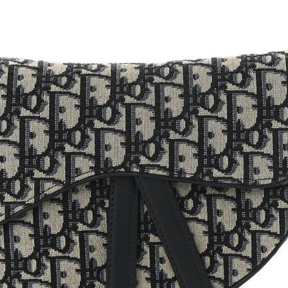 Christian Dior Oblique Saddle Bag Blue 8 of 10