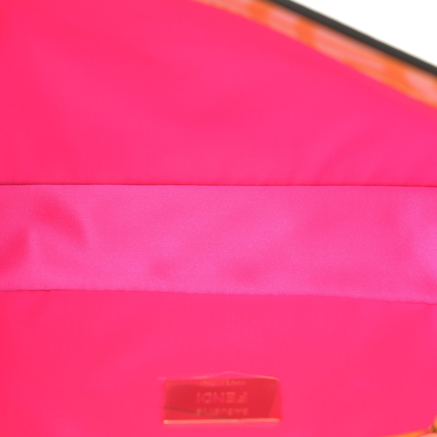 Fendi X SARAH COLEMAN Glazed Canvas Vitello King FF Vertigo Baguette 1997 Mimosa White 5 of 13