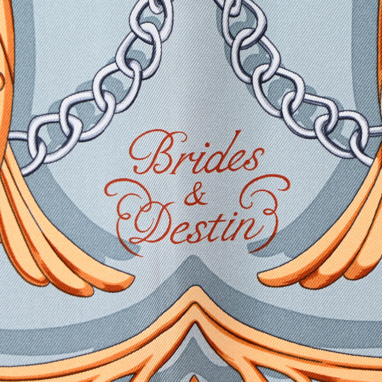 Silk Brides Et Destin Scarf 90 Blue Jean Mordore Ciel