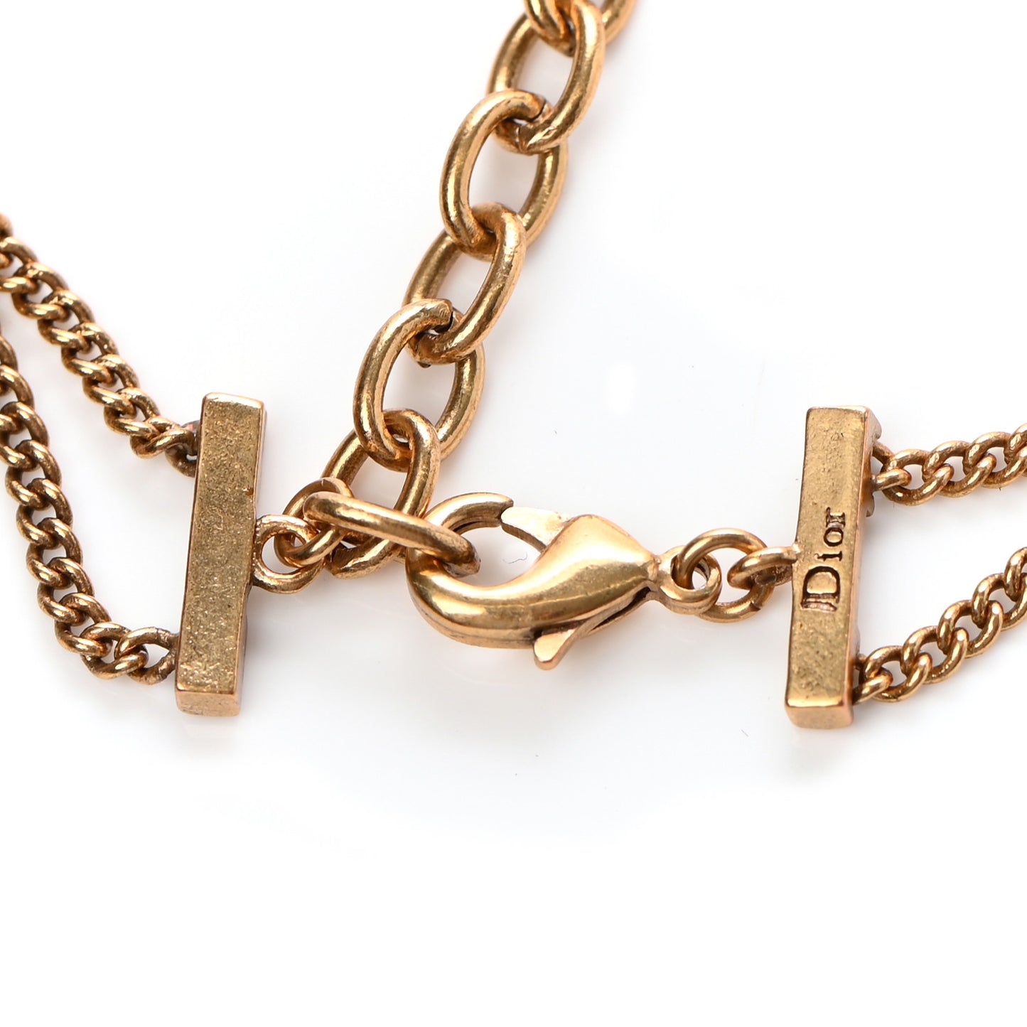 Metal J'Adior Choker Necklace Aged Gold
