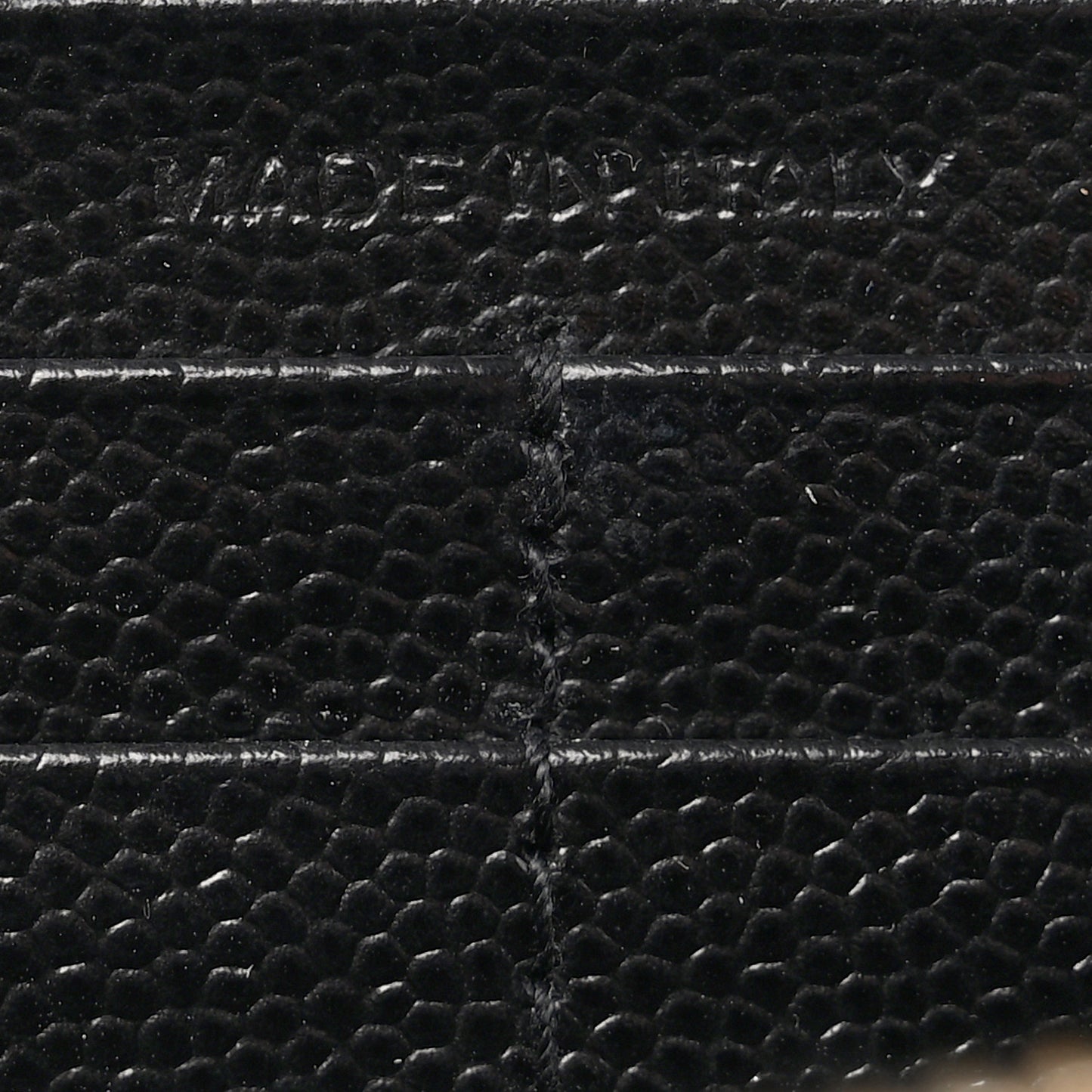 Grain De Poudre Matelasse Chevron Monogram Flap Wallet Black
