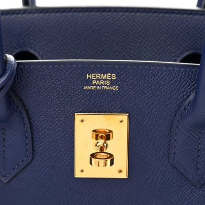 Hermes Epsom Birkin 30 Bleu Saphir 6 of 14
