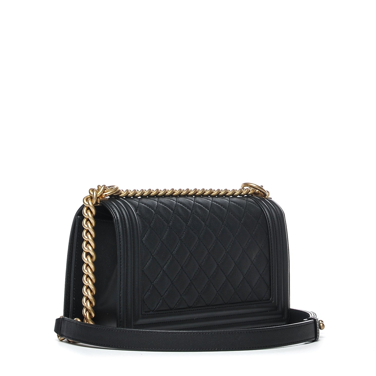 Chanel Caviar Quilted Medium Boy Flap Black 3 of 8
