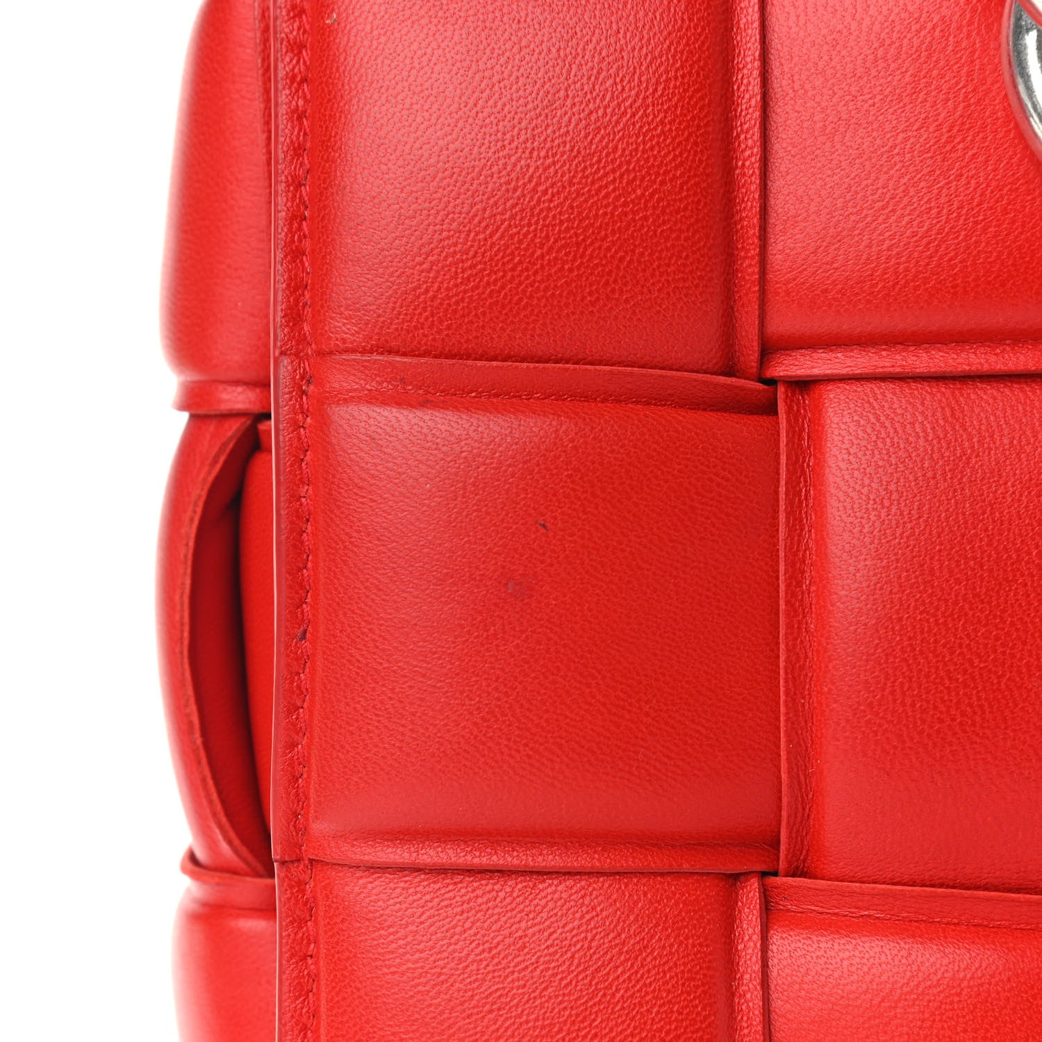 Bottega Veneta Lambskin Maxi Intreccio Padded Chain Cassette Crossbody Bag Nail Polish 9 of 9