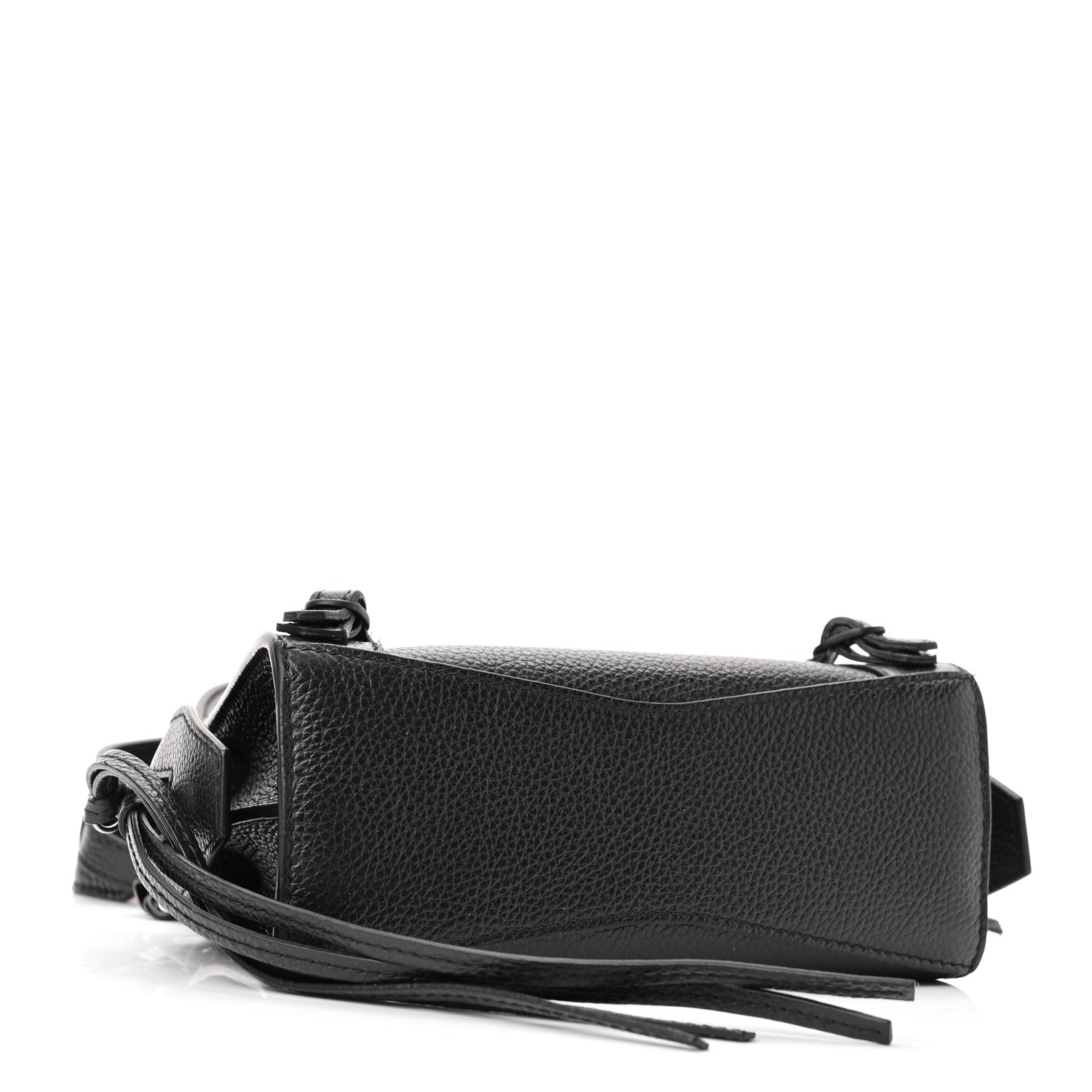Balenciaga Grained Calfskin Neo Classic Black Hardware Nano City Crossbody Black 4 of 9