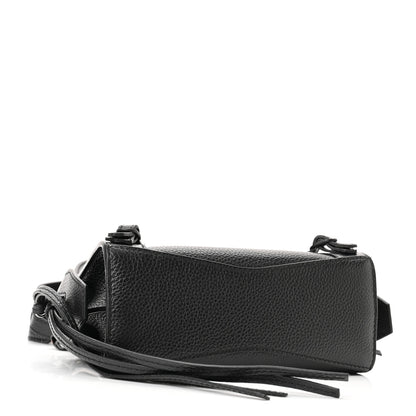 Balenciaga Grained Calfskin Neo Classic Black Hardware Nano City Crossbody Black 4 of 9