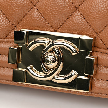 Chanel Caviar Quilted Small Boy Flap Brown 12 of 13