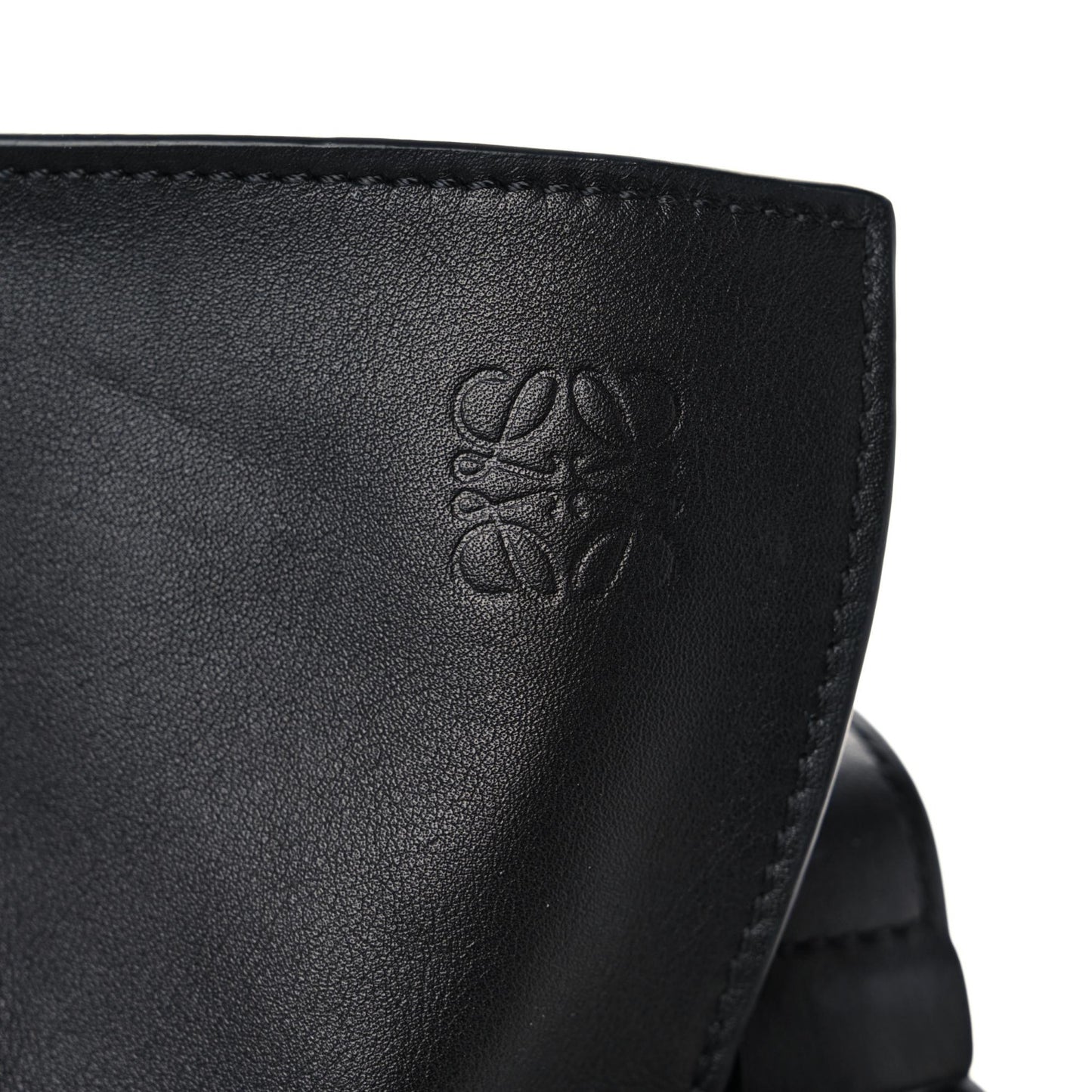 Calfskin Flamenco Knot Bag Black
