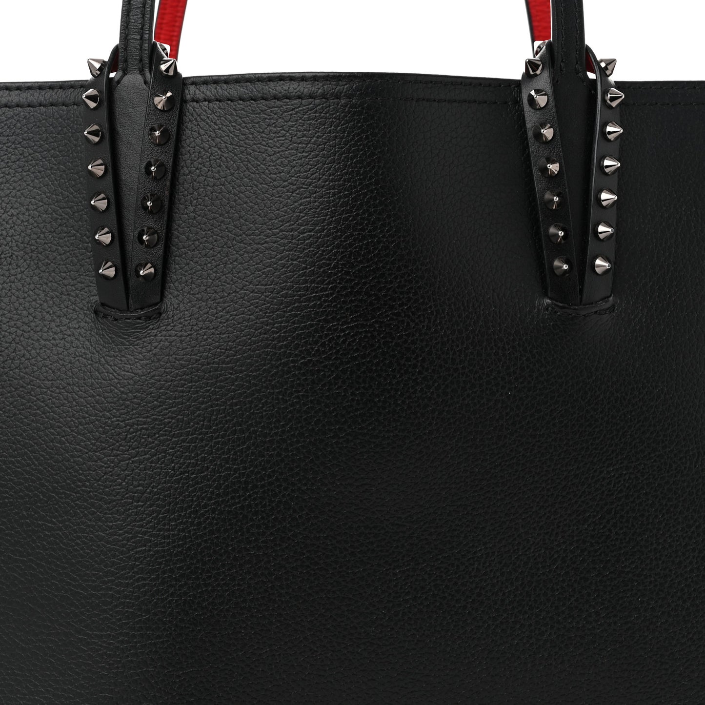 Calfskin Spikes East West Cabata Tote Black