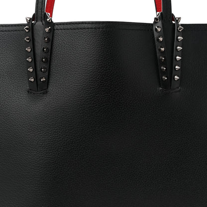 Christian Louboutin Calfskin Spikes East West Cabata Tote Black 9 of 12