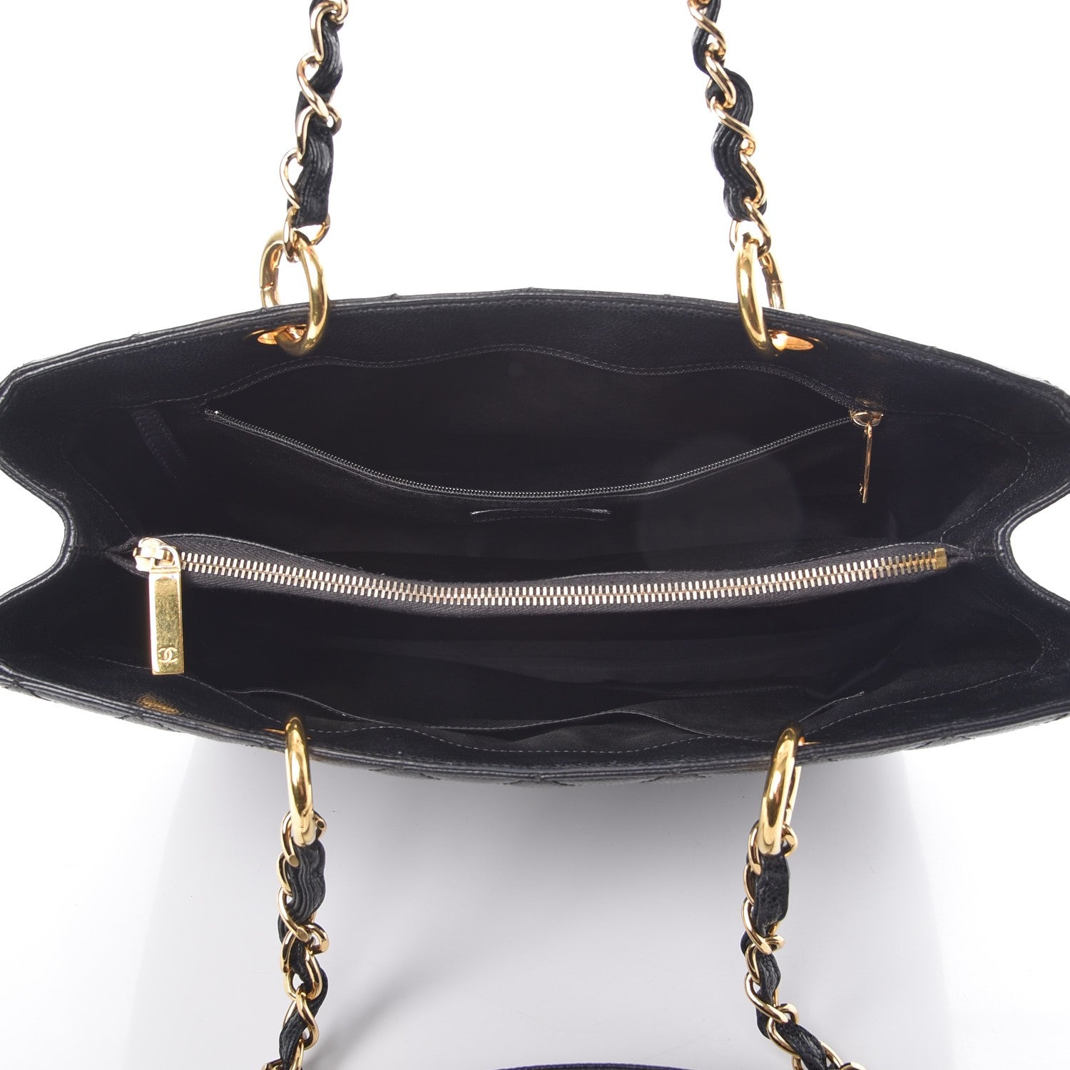 Chanel Caviar Quilted Grand Shopping Tote GST Black 5 of 7